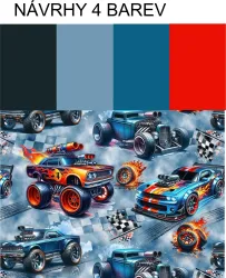 Jednobarevný tisk do kombinace k desenu- materiálové varianty mavaga design