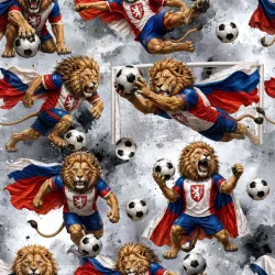 SAM2659B (Fotbal český lev- materiálové varianty           )