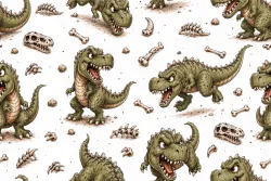 SAM2716 (Zuřivý dinosaurus REX- materiálové varianty )