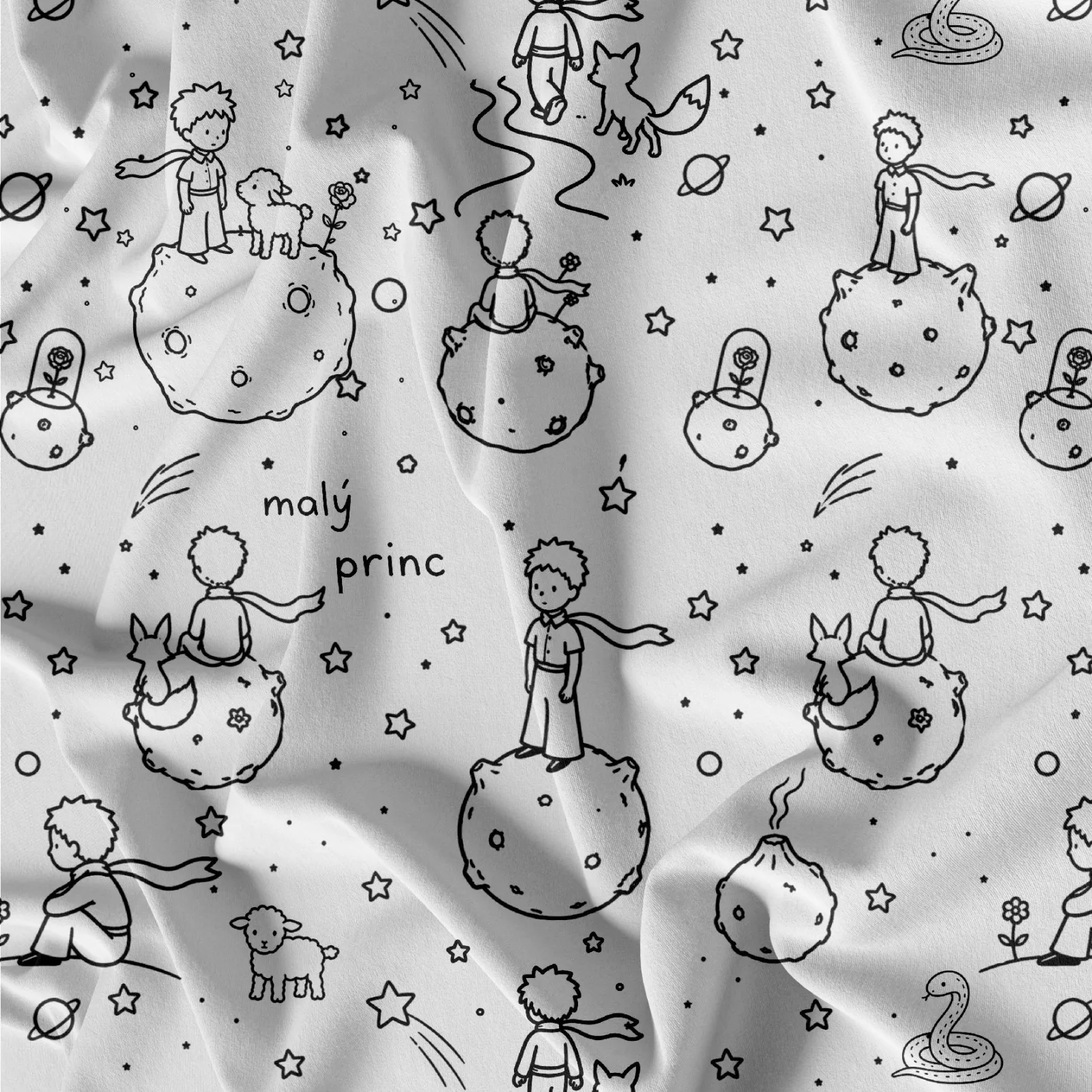 Látka s Malým princem mavaga design
