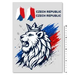 nažehlovací obrázek český lev, národní, fotbal, hokej