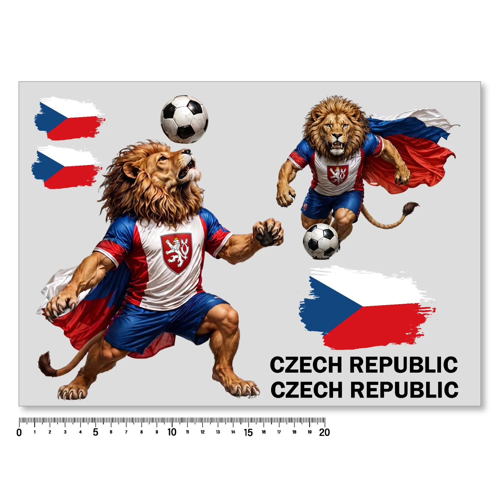 nažehlovací obrázek český lev, národní, fotbal