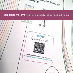 Tištěný střih na dámské oversize triko Nikol Mavatex Tištěný střih na dámské oversize triko Nikol Mavatex