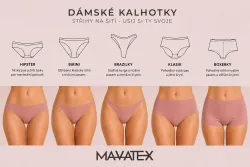 Papírový střih - 3x kalhotky - SEXY SET Mavatex Střih na dámské kalhotky