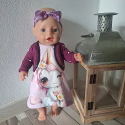 Elektronický střih na šití oblečení na panenky - sáčko, šatičky, čelenka)
