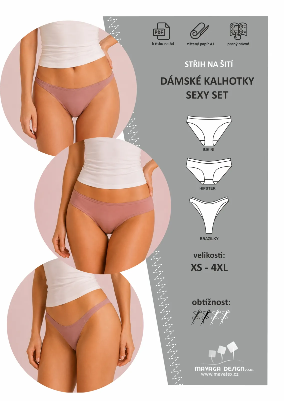 Střih na dámské kalhotky