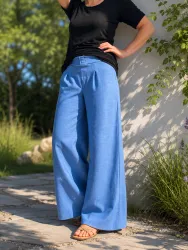 Elektronický střih - Dámské kalhoty ZDENA Mavatex střih na široké kalhoty