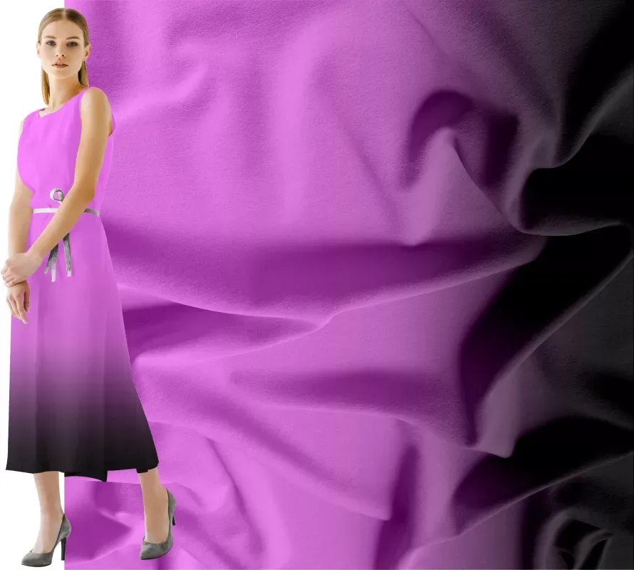 Ombré PANEL 1,5x 1,5 m- duhový přechod fialkový -materiálové varianty mavaga design