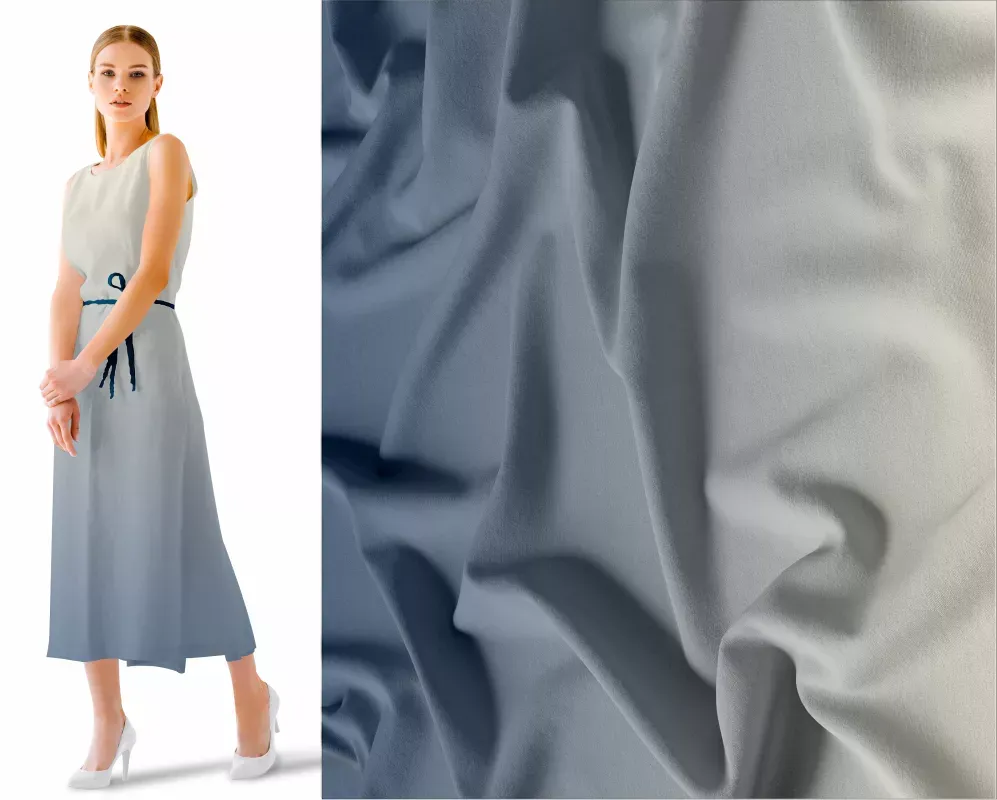 Ombré PANEL 1,5x 1,5 m- duhový přechod PUDROVÁ MODRÁ -materiálové varianty mavaga design