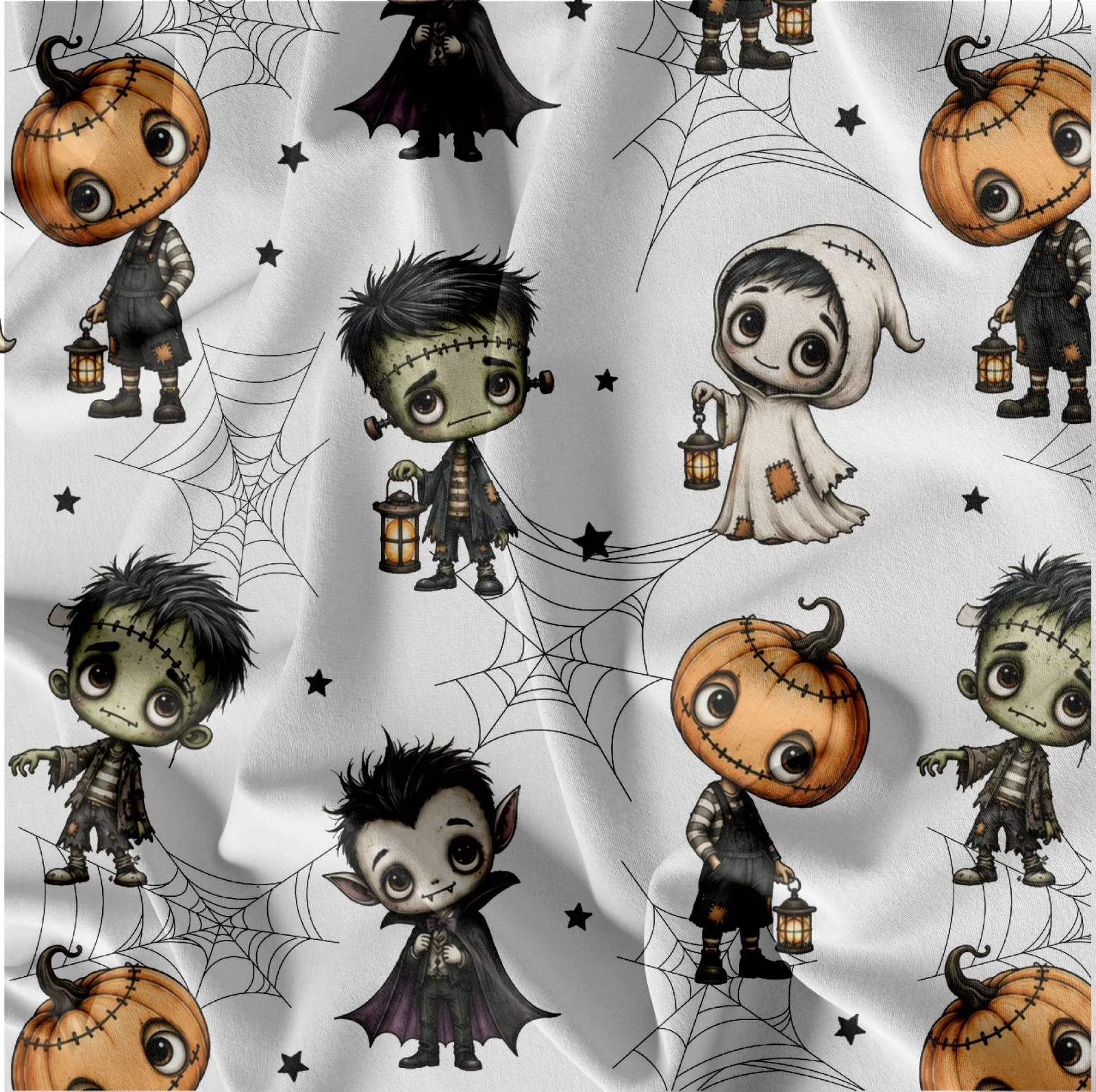 Látka na halloween - netopýři mavaga design