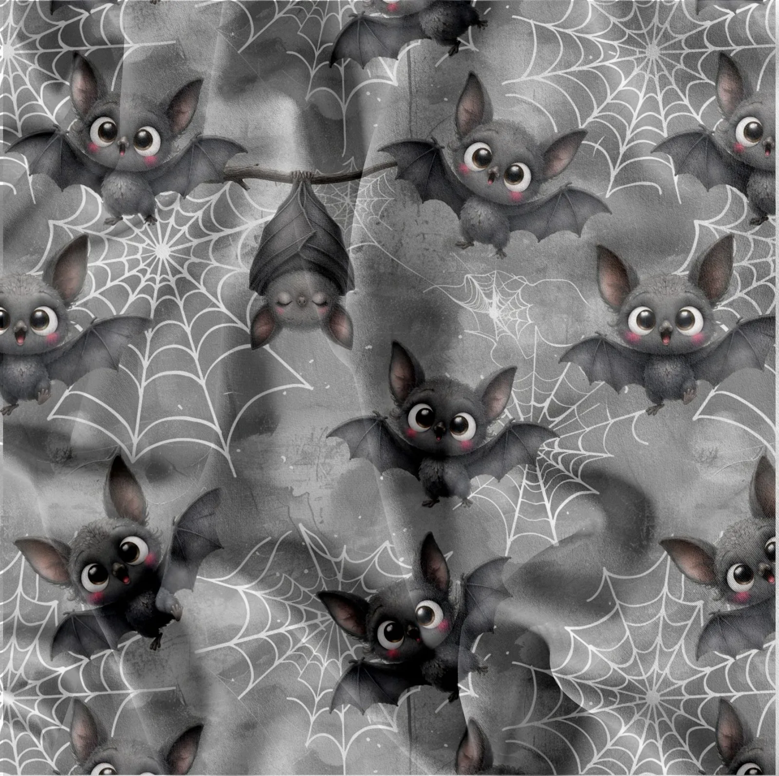 Látka na halloween - netopýři mavaga design