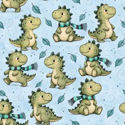 SAM2931 (Roztomilí dinosauři se šálou - materiálové varianty    )
