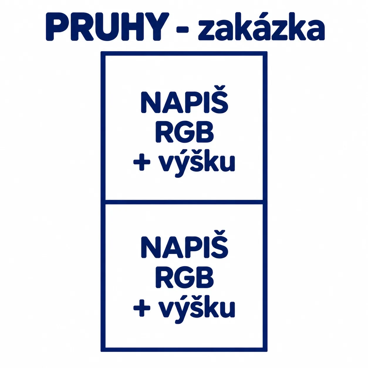 VLASTNÍ PRUHY NA ZAKÁZKU- materiálové varianty -VELIKOST LZE ZMĚNIT NA ZAKÁZKU mavaga design