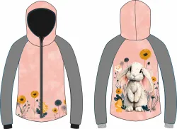 Zajíček - Dětský panel na šití mikiny, bundy, trika, legín mavaga design