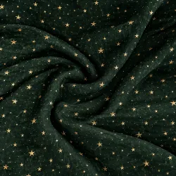 Levný mušelín  se zlatými hvězdičkami