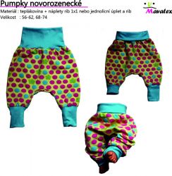 Papírový střih-Pumpky novorozenecké Mavatex