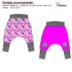 Papírový střih-Pumpky novorozenecké Mavatex