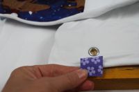 Průchodky metalové - 1,8 cm Vyrobeno mimo EU ideálně vložit do rubu kousek plátna mezi vrstvy nazpevnění