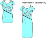 Papírový střih - DÁMSKÉ triko/šaty kojící -vel XXS-2XL Mavatex Papírový střih - DÁMSKÉ triko/šaty kojící -vel XXS-2XL Mavatex