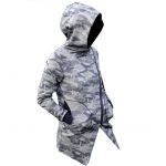 Papírový střih - DÁMSKÁ Mikina atyp s šikmým zipem -XS-XL Mavatex