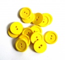 Knoflík plastový 2 cm žlutý