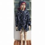 Elektronický střih - Kabátek soft atyp s šikmým zapínámím Mavatex