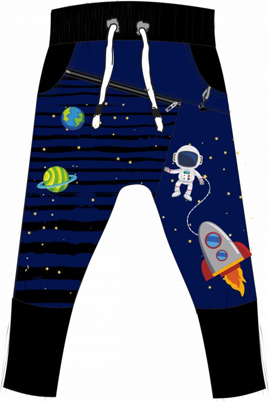 Panel na tepláčky - astronaut vyrobeno v EU