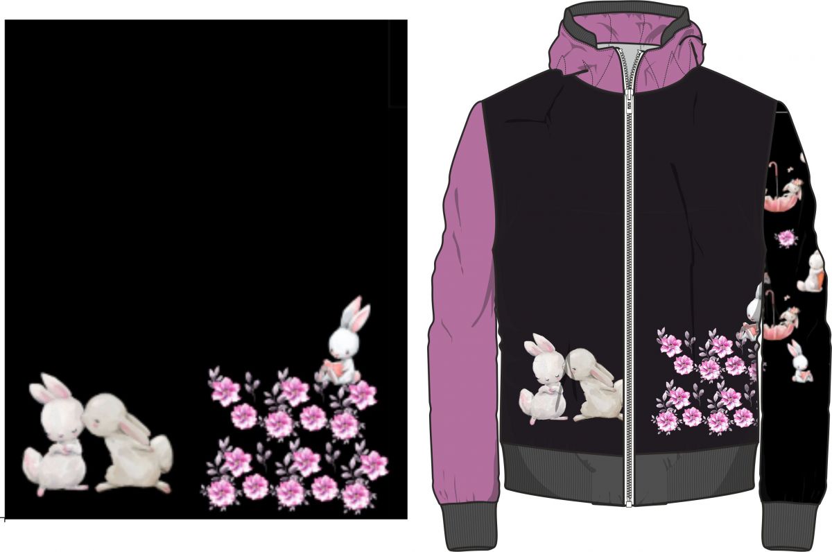 Přední Softshell panel- přechodový ( zimní+letní) - zajíčkové vyrobeno v EU