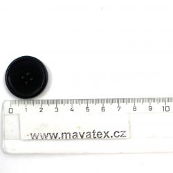 Knoflík plastový 2,5 cm černý