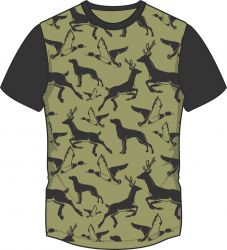 Lesní zvěř na army -materiálové varianty mavaga design
