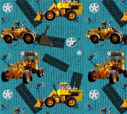 Žluté nakladače na tyrkysu-materiálové varianty mavaga design