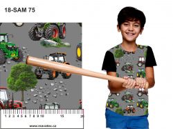 Traktory na šedé -materiálové varianty mavaga design