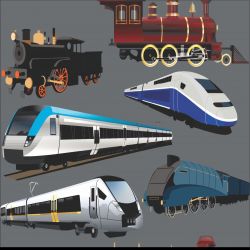 Vlaky na šedé-materiálové varianty mavaga design