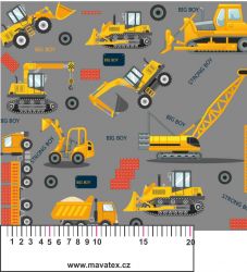 Žluté bagry na šedé-materiálové varianty mavaga design Žluté bagry na šedé-materiálové varianty mavaga design