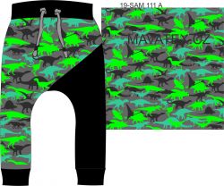 Kamufláž dinosaurové Fluo zelená -materiálové varianty mavaga design
