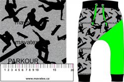 Parkour na šedé mellange -materiálové varianty mavaga design Parkour na šedé mellange -materiálové varianty mavaga design