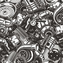 Velké motory- materiálové varianty mavaga design
