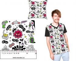 Funny covid bílá -materiálové varianty mavaga design Funny covid bílá -materiálové varianty mavaga design