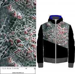 Červené zmrzlé bobule- materiálové varianty mavaga design