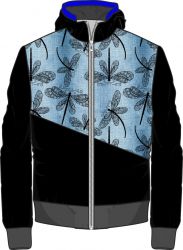 Vážky na denimu-materiálové varianty mavaga design
