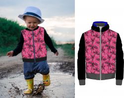 Vážky na růžové se zlatými puntíky (imitace zlata) -digitální tisk mavaga design