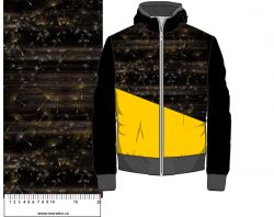 Zlaté chmíří na dřevě (imitace zlata) - materiálové varianty mavaga design