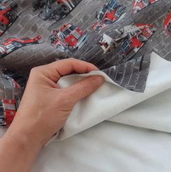 Lesní zvířátka -materiálové varianty mavaga design tisk - vždy bílý nebo šedý podklad