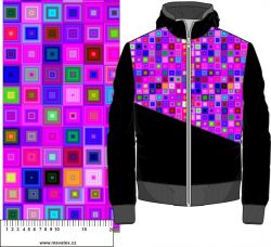 Růžové čtverce- materiálové varianty mavaga design Růžové čtverce- materiálové varianty mavaga design