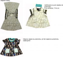 Panel oblečení na panenku vel 43 -panel 9 garzato vyrobeno v EU- atest pro děti bavlna