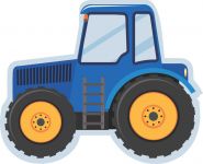 Pyžamožrout panel  -traktor modrý -SOFT