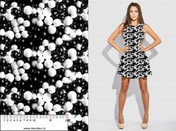 Černo-bílé kuličky- materiálové varianty mavaga design