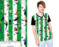Fotbal -pruhy zelené -materiálové varianty mavaga design Fotbal -pruhy zelené -materiálové varianty mavaga design