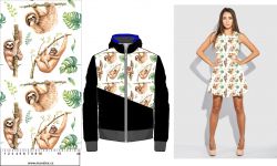 Lenochodi na bílé- materiálové varianty mavaga design