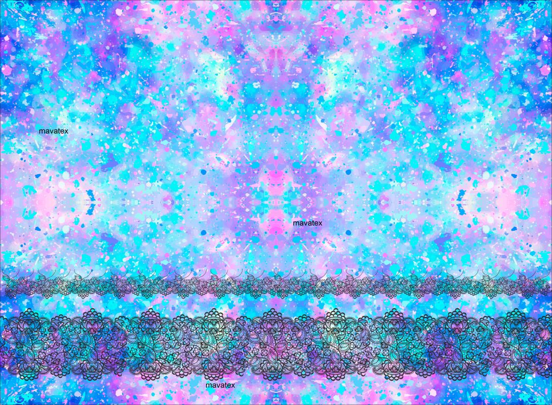 PANEL NA LEGINY /TRIKO -barevný mix+krajka- materiálové varianty mavaga design